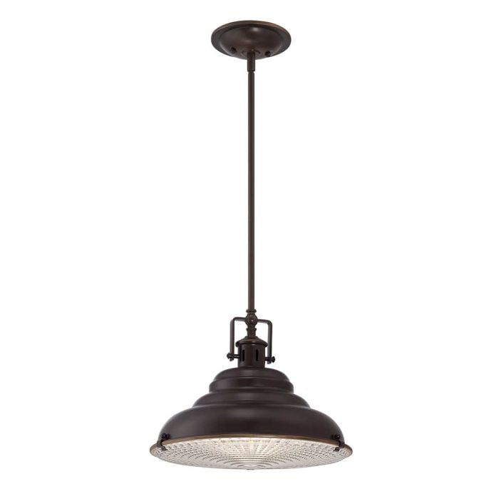 elstead lighting East Vale 1 Light Large Pendant - Palladian Bronze