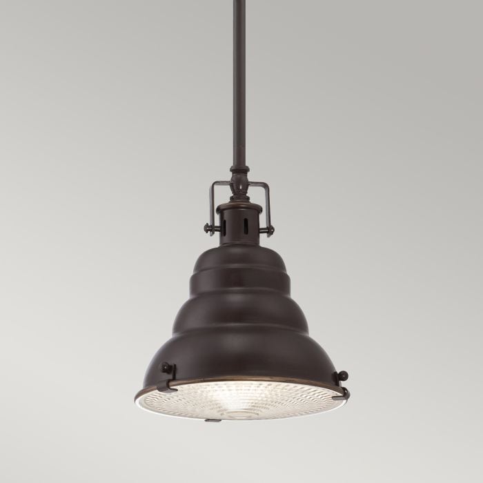 Elstead Lighting East Vale 1 Light Mini Pendant - Palladian Bronze