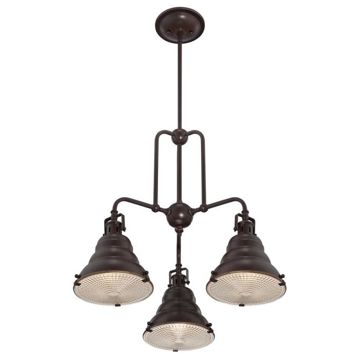Elstead Lighting Eastvale 3 Light Chandelier - Palladian Bronze