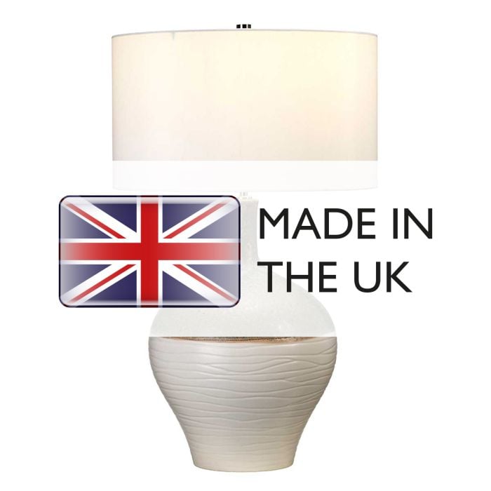 Elstead Lighting Eden Park 1 Light Table Lamp - Green Turquoise And Gold With Cream Shade