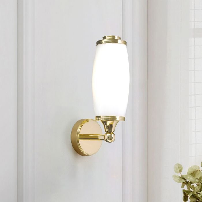 Elstead Lighting Eliot 1 Light Wall Light - Polished Brass