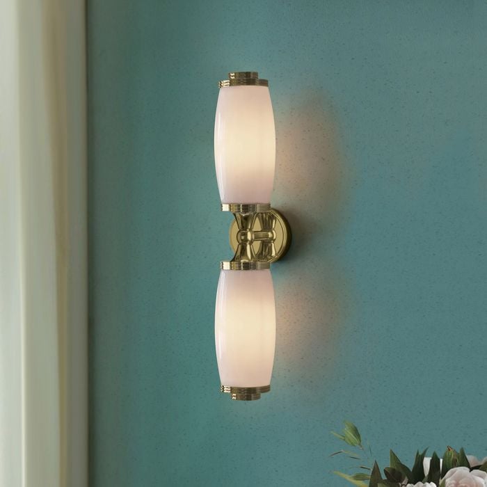 Elstead Lighting Eliot 2 Light Wall Light - Polished Brass