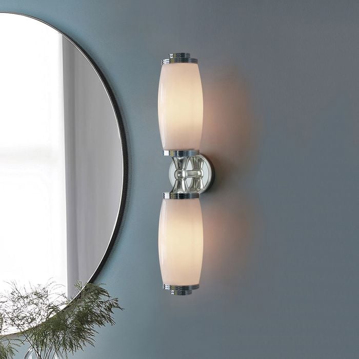 Elstead Lighting Eliot 2 Light Wall Light - Polished Chrome