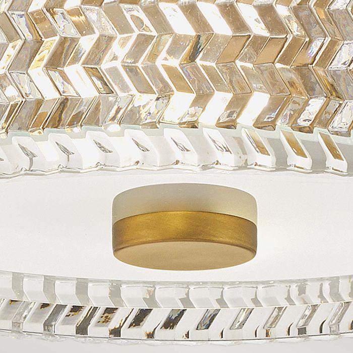 Elstead Lighting Elle 2 Lt Small Flush - Heritage Brass