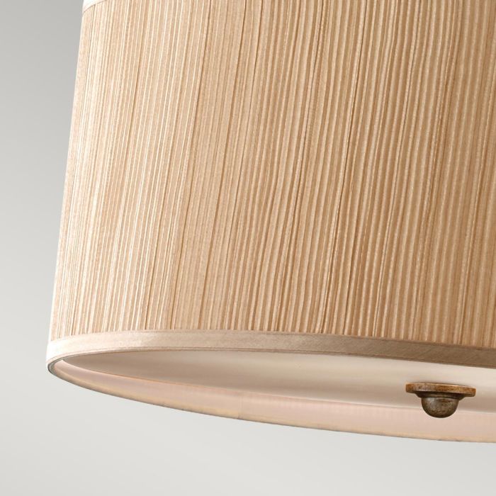Elstead Lighting Abbey 3 Light Pendant - Silver Sand