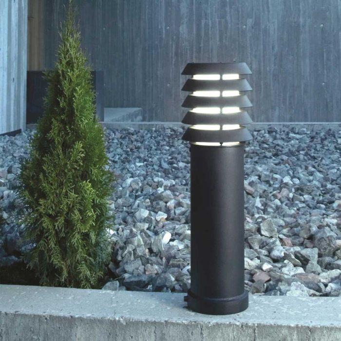 Elstead Lighting Alta 1 Light Medium Bollard - Black