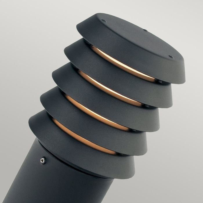 Elstead Lighting Alta 1 Light Medium Bollard - Black