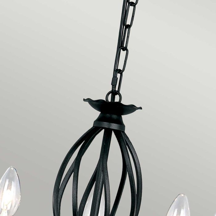 Elstead Lighting Artisan 5 Light Chandelier - Black
