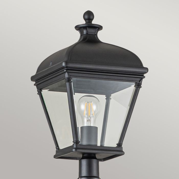 Elstead Lighting Bayview 1 Light Lamp Post - Black