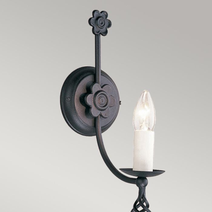 Elstead Lighting Belfry 1 Light Wall Light - Black
