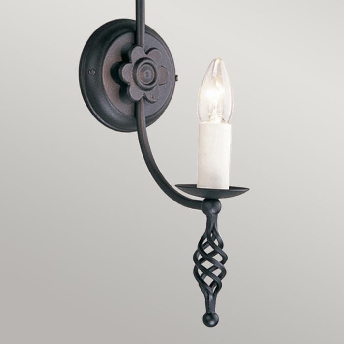 Elstead Lighting Belfry 1 Light Wall Light - Black