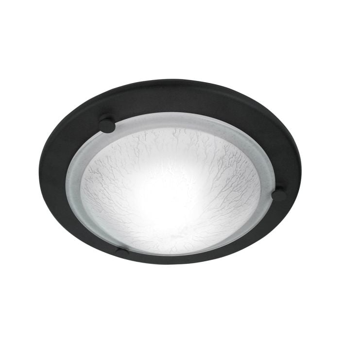 elstead lighting Berwick 1Light Flush - Black