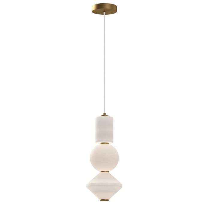 elstead lighting Bijou LED Pendant - Aged Gold