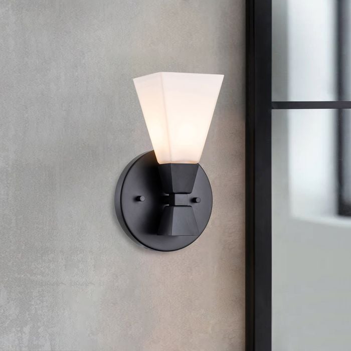 Elstead Lighting Bowtie 1lt Wall Light - Matte Black