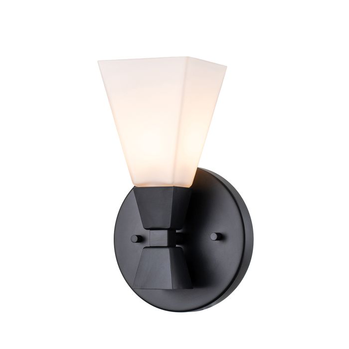 elstead lighting Bowtie 1lt Wall Light - Matte Black