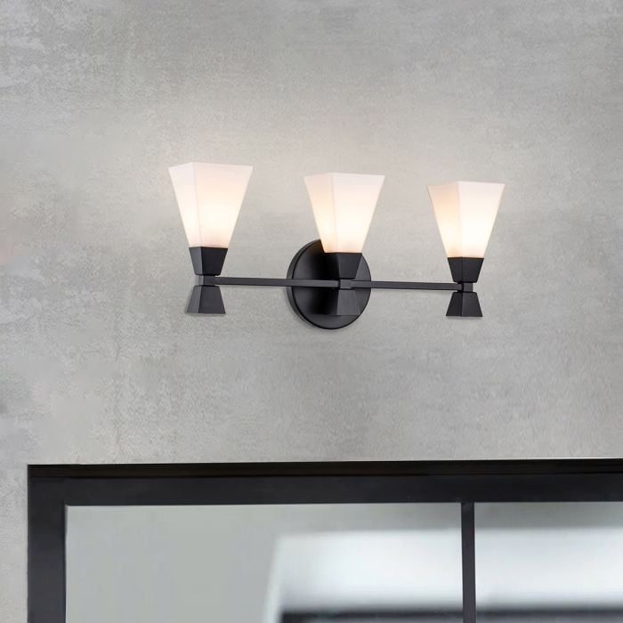 Elstead Lighting Bowtie 3lt Wall Light - Matte Black