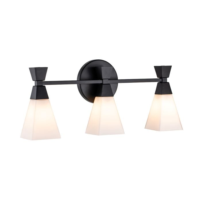 elstead lighting Bowtie 3lt Wall Light - Matte Black