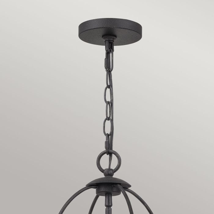 Elstead Lighting Bradbury 4 Light Pendant - Grey Ash
