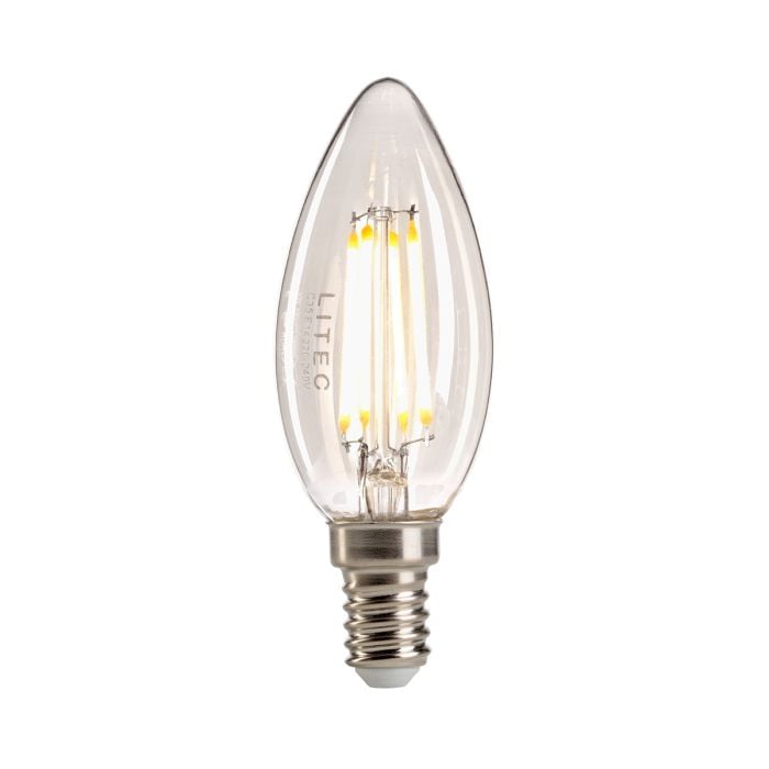 Elstead Lighting Candle LED E14 Lamp - Clear Glass