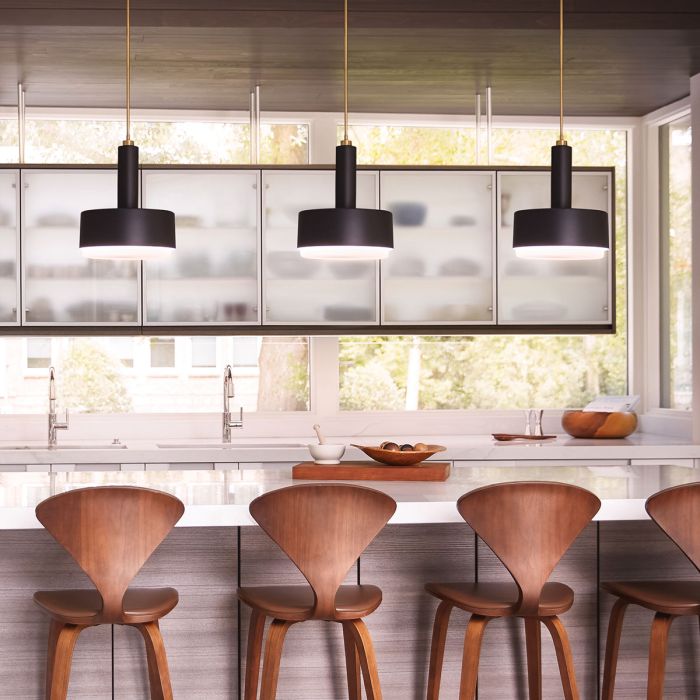 Elstead Lighting Cedric Medium Pendant - Black