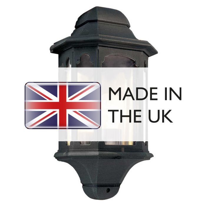 Elstead Lighting Chapel 1 Light Half Lantern - Black