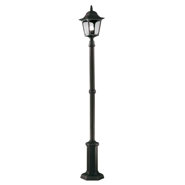 elstead lighting Chapel 1 Light Lamp Post - Black