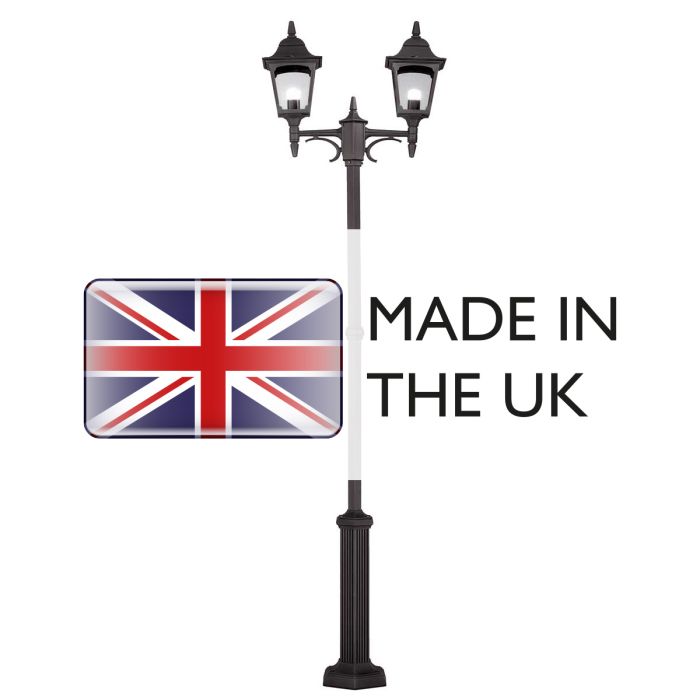 Elstead Lighting Chapel 2 Light Twin Post - Black