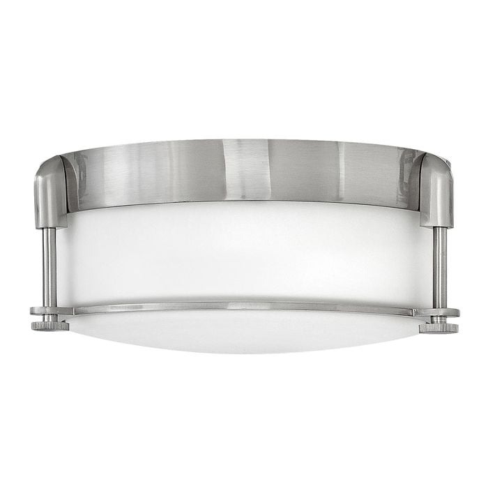 elstead lighting Colbin Small Flush - Brushed Nickel