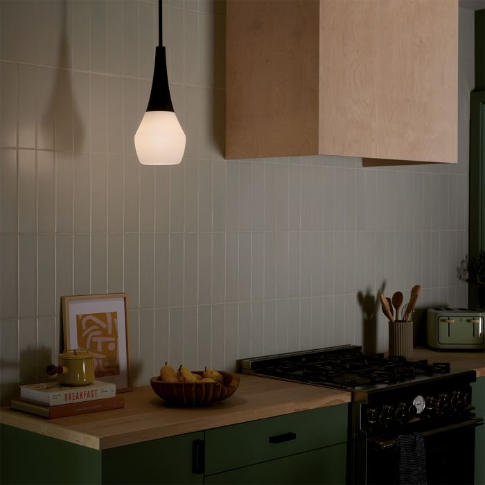 Elstead Lighting Deela 1 Lt Ceiling Pendant - Black