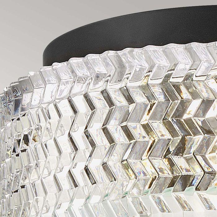 Elstead Lighting Elle 2 Lt Small Flush - Black