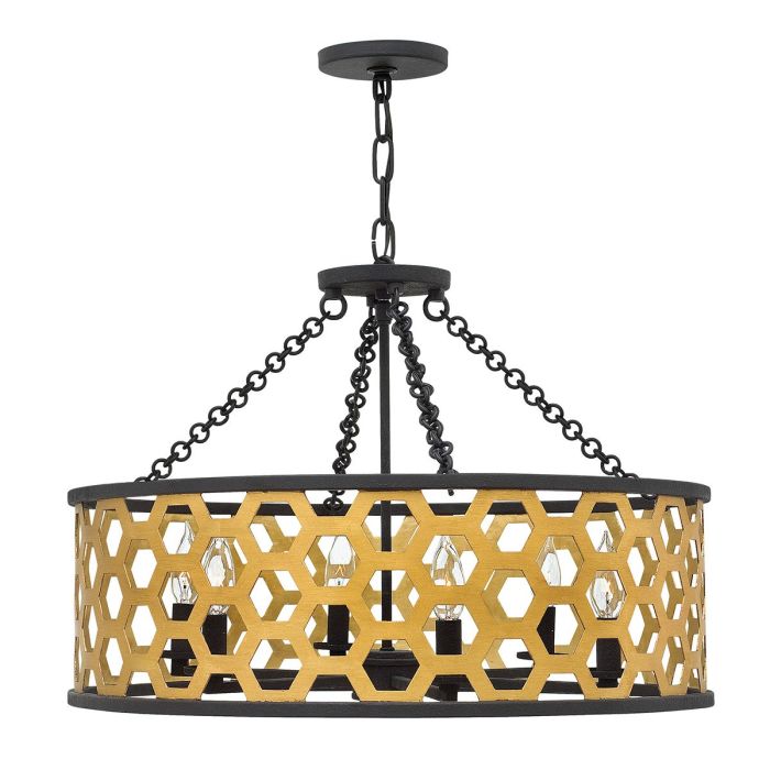 elstead lighting Felix 6 Light Pendant - Sunset Gold