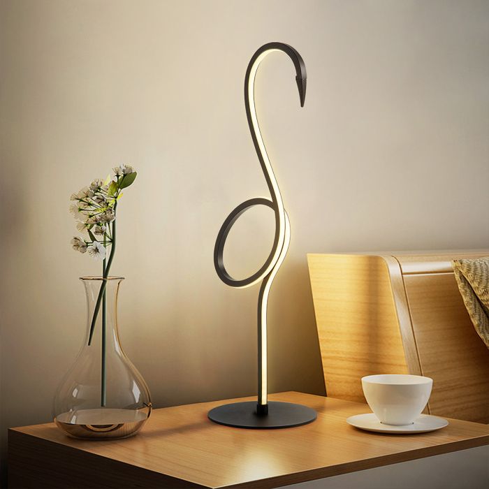 Elstead Lighting Flamingo LED Table Lamp - Black