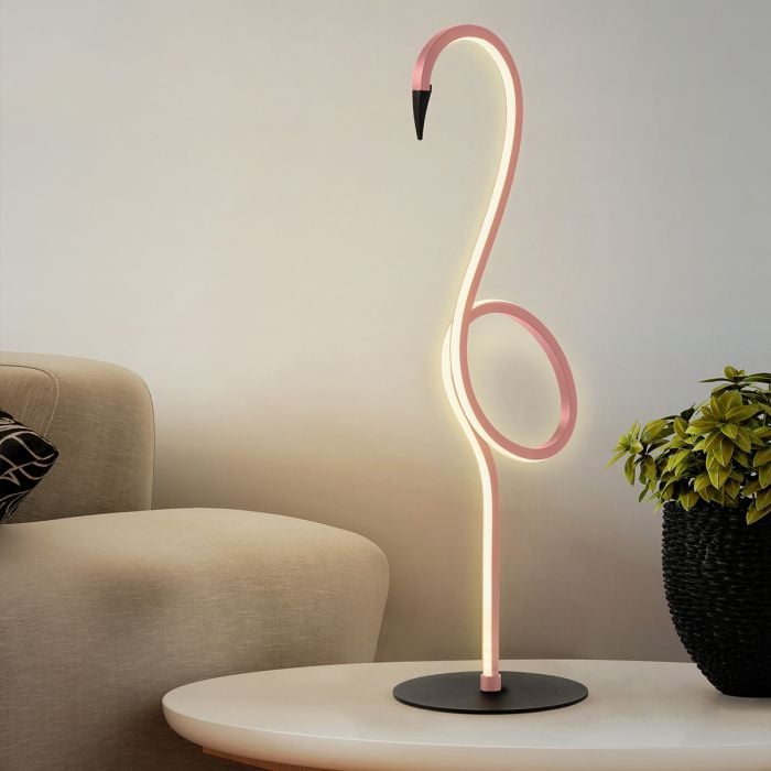 Elstead Lighting Flamingo LED Table Lamp - Pink