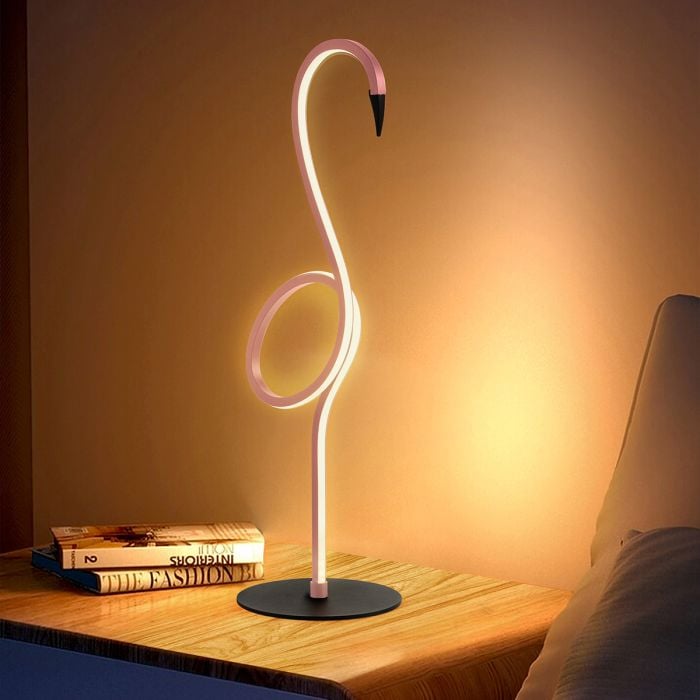 Elstead Lighting Flamingo LED Table Lamp - Pink