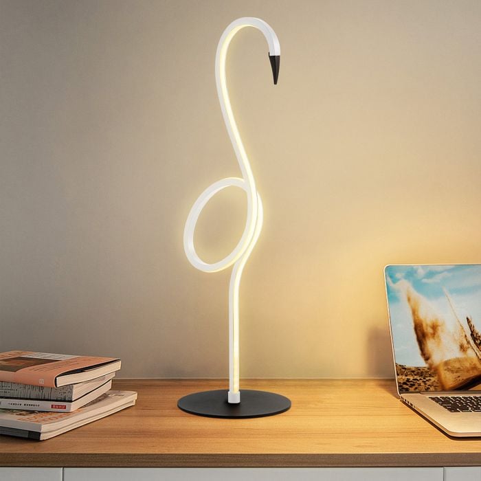 Elstead Lighting Flamingo LED Table Lamp - White