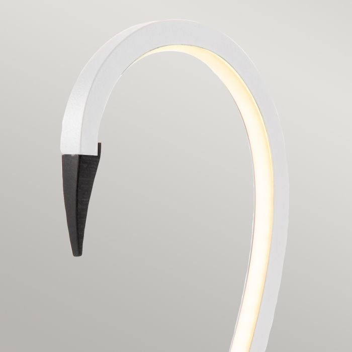 Elstead Lighting Flamingo LED Table Lamp - White