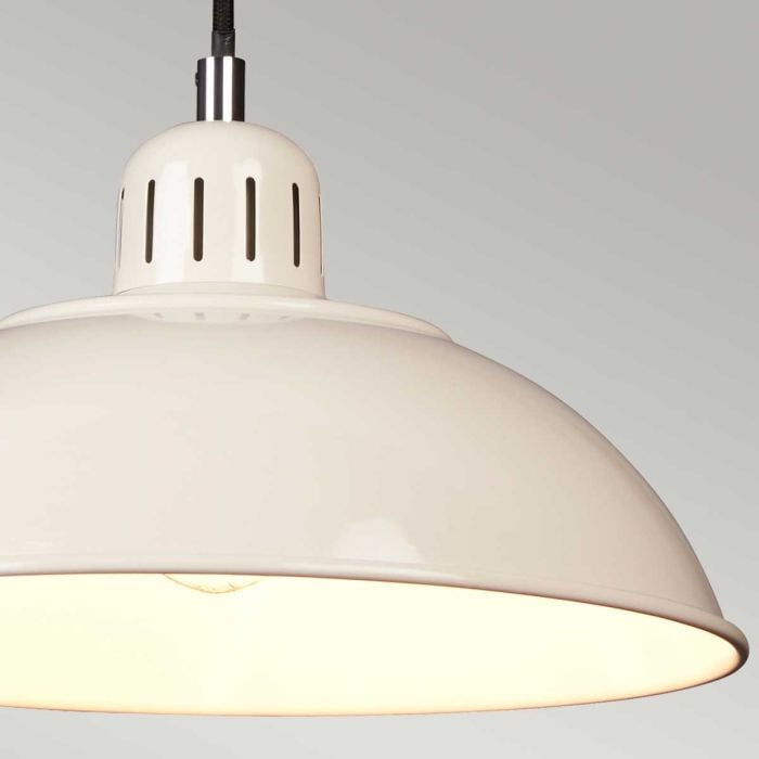 Elstead Lighting Franklin 1 Light Pendant - Cream