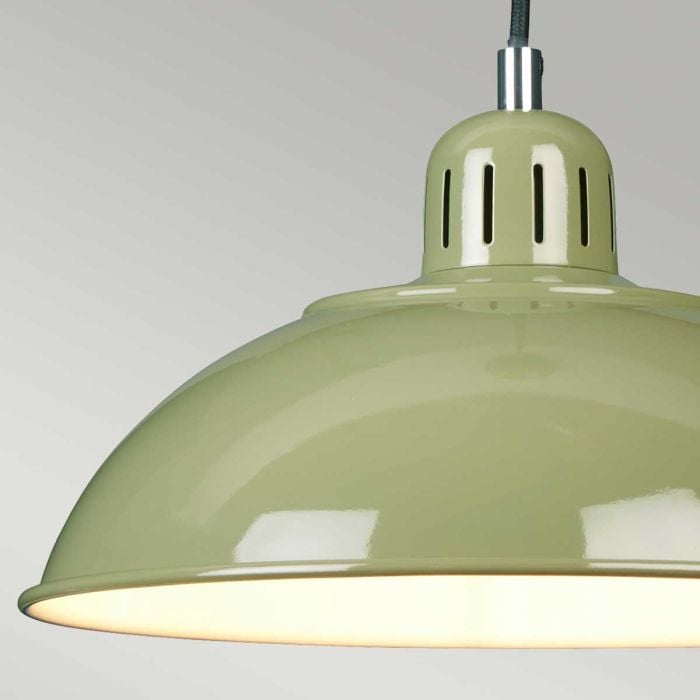 Elstead Lighting Franklin 1 Light Pendant - Green