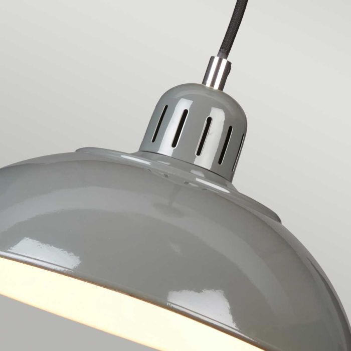 Elstead Lighting Franklin 1 Light Pendant - Grey