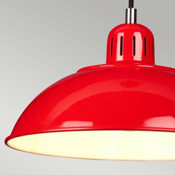 Elstead Lighting Franklin 1 Light Pendant - Red