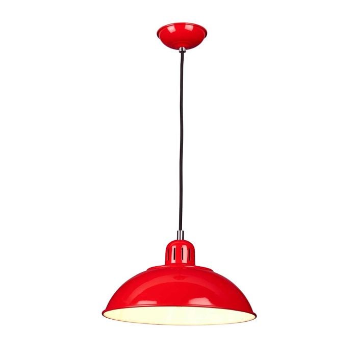 elstead lighting Franklin 1 Light Pendant - Red