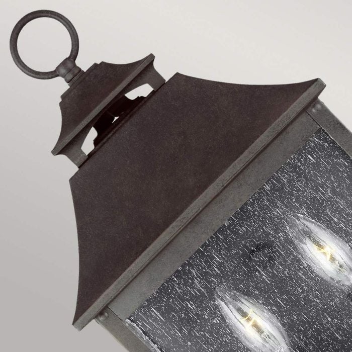 Elstead Lighting Galena 2 Light Half Lantern - Sable