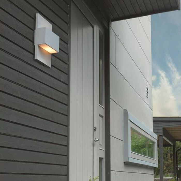 Elstead Lighting Geneve E27 Wall Lantern - Aluminium