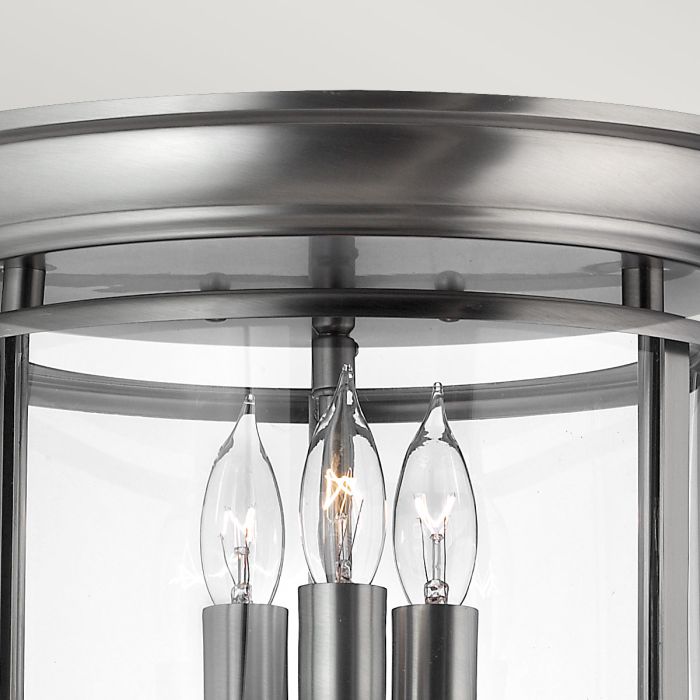 Elstead Lighting Gentry 3 Light Flush - Pewter