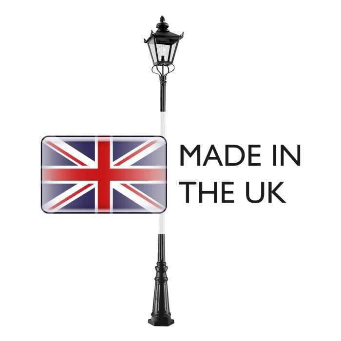 Elstead Lighting Grampian 1 Light Lamp Post - Black