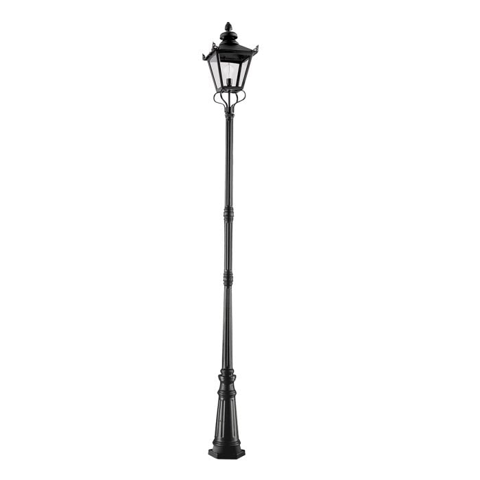 elstead lighting Grampian 1 Light Lamp Post - Black