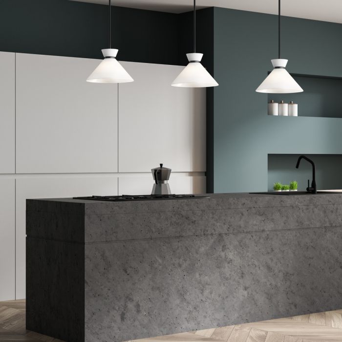 Elstead Lighting Halston 1 Lt Pendant - Matte Black