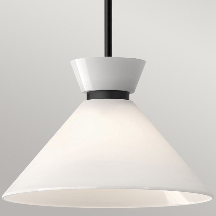 Elstead Lighting Halston 1 Lt Pendant - Matte Black
