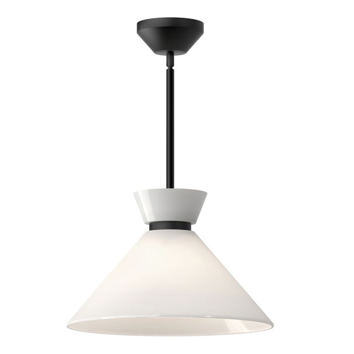 elstead lighting Halston 1 lt Pendant - Matte Black