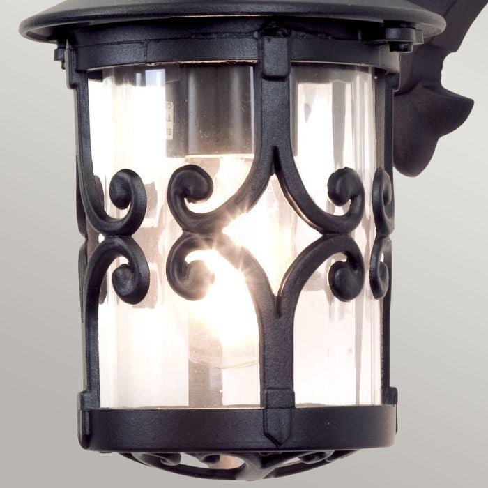 Elstead Lighting Hereford Wall Down Lantern - Black